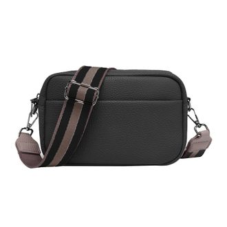 Generic Womens All Season Versatile Casual Small Woven Shoulder Bag With Shoulder Straps Womens Messenger (Black, One Size)