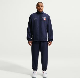 Nike Mens France x Jacquemus Mens Reissue Track Pants in Blue | IQ3855-498