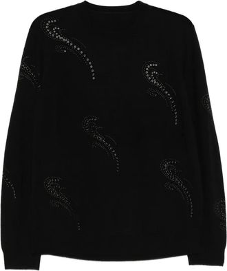 JNBY crystal-embellished sweater - Black