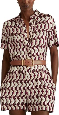 Reiss Greta Print Playsuit