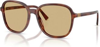 Miu Miu B01S Zonnebril - Dames - Accessoires - Bruin - Maat: 58 MM