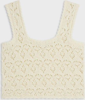 Celine Top in cotone crochet
