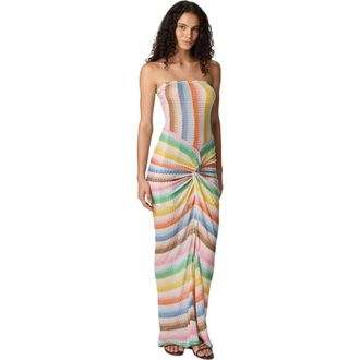 Missoni Strapless Cover-up Dress With D&eacute;grad&eacute; Zigzag Motif in Multicoloured at Nordstrom, Size X-Small