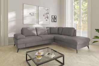 Sit&more Ecksofa »Morris Jubi L-Form, B: 238 cm« mit Armteilfunktion & 1 Zierkissen, optional Bettfunktion