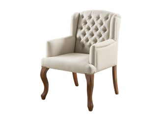 Vente-Unique Sill&oacute;n butaca tapizado de tela PARUNA - beige