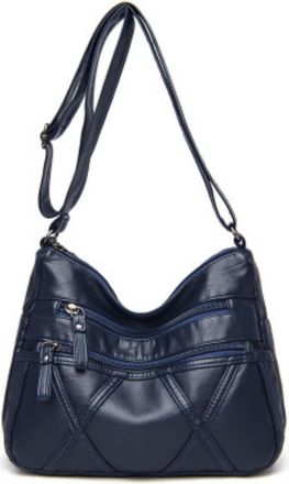 Generic Womens PU Crossbody Bag, Crossbody Tote Bag, Comfortable and Adjustable Shoulder Strap, Applies to Daily Carry, Outings and Commute (dark blue,25 * 11