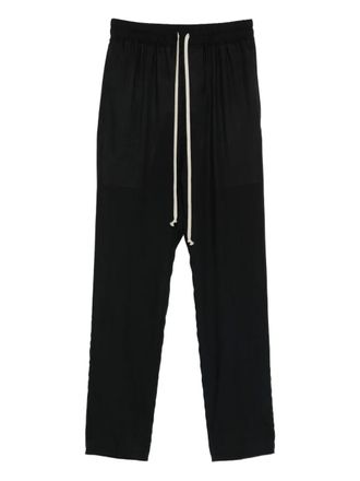 Rick Owens drawstring slim trousers - Black