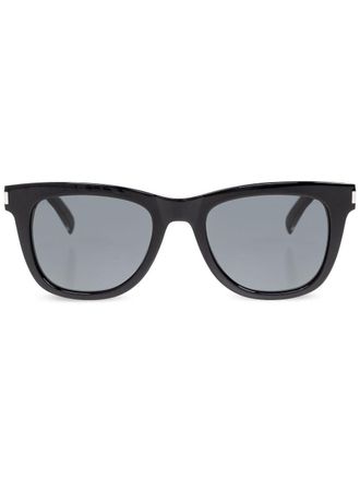Saint Laurent Eyewear Zonnebril met gegraveerd logo - Zwart