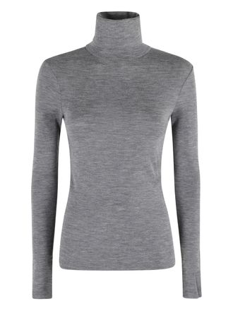 Róhe turtleneck long-sleeve sweater - women - Fabric - 38 - Grey