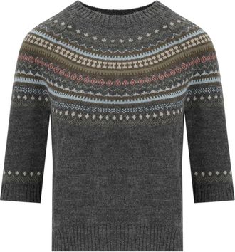 Max Mara Su&eacute;ter Gallo - Knitwear - Mujer - Gris - S
