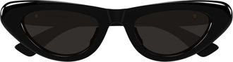 Bottega Veneta Sunglasses, female, Black, Size: 51 MM Cat-eye Sunglasses