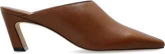 Stuart Weitzman Stassi Mule 50 - Dames - Muiltjes - Bruin - 39 1/2 EU - Leer - Schoenen
