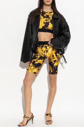 Versace Jeans Couture Long Sleeve Top, Womens, Yellow