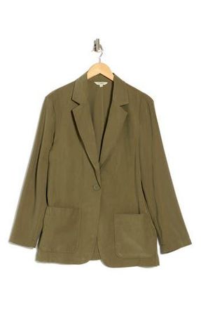 Max Studio Single Button Blazer in Sage at Nordstrom Rack, Size X-Small