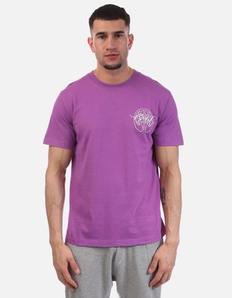 Off-white Mens Hand Arrow Slim T-Shirt - Purple - Size: 36