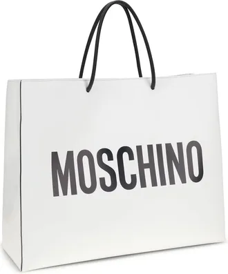 Moschino Womens Shoulder Bag Bianco Calf Leather Bos Taurus