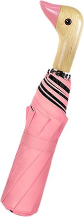 Generic Travel Umbrella - Duckhead Umbrellas | Compact Travel Umbrella, Traveling Umbrellas, Wooden Handle,Windproof 8 Ribs 3 Folding Travels Portable Wooden 