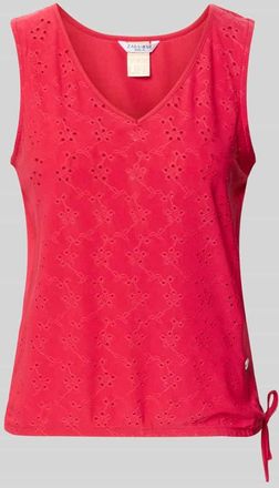 Zabaione Top mit Lochstickerei Modell Fa44bia in Pink, Gr&ouml;&szlig;e XXL