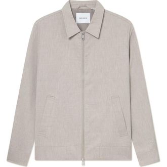 Les Deux Como Slub Coach Bomber Jacket in Light Sand at Nordstrom Rack, Size X-Large