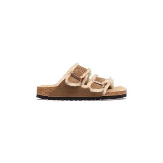 Birkenstock Arizona Shearling Suede Leather - Shoes - Mujer - Marr&oacute;n - 37 EU