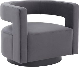 Safavieh Couture Edgar Velvet Swivel Chair