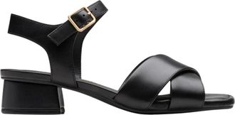 Clarks Schoenen, Dames, Zwart, 40 EU, Leer, Serina 35 Cross Sandal