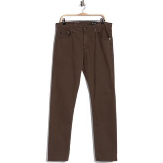 AG - Adriano Goldschmied Tellis Stretch Sateen Modern Slim Pants in Stone Brown at Nordstrom Rack, Size 40 X 34