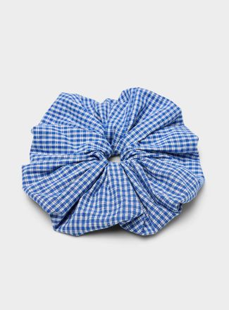 A Bronze Age Womens Check XXL scrunchie