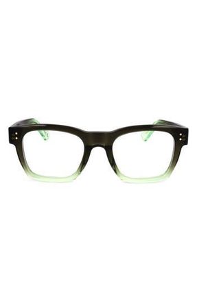 Marni 52mm Square Reading Glasses in Black To Green at Nordstrom Rack