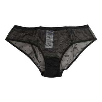 Dolce & Gabbana Bottoms, female, Black, Size: S High-Waist Briefs