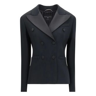 Ermanno Scervino Giacca Smoking Doppiopetto - - Jackets - Donna - Nero - S
