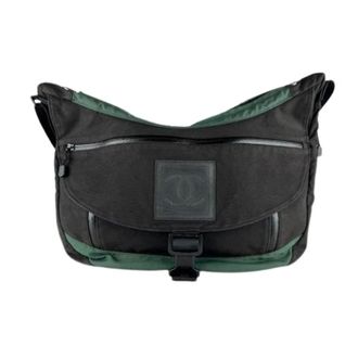 Chanel Pre-owned Vintage Nylon Shoulder Bag - unisex - Chanel Vintage - Vintage Cross Body Bags - Black - ONE SIZE - Pre-owned