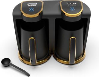 INCA Ikm-02 Cafetera Negra Y Dorada 0,25 L