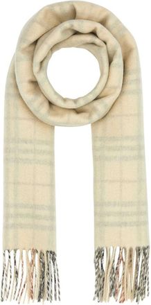 Burberry Off White Signature Scarf