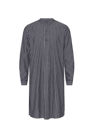 Orlebar Brown Mens Shuman Pinstripe Long Sleeve Shirt In Midnight Navy