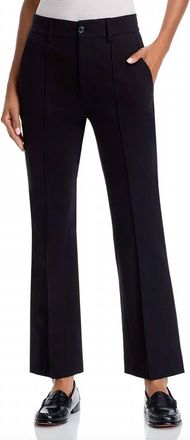 Frame Denim Crop Kick Flare Trouser In Black