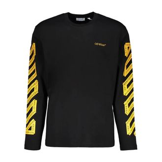 Off-white Long Sleeve Tops, male, Black, Size: 2XL Long-sleeve T-shirt