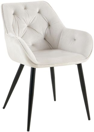 Clp Clp - Silla Para Sal&oacute;n Cassis En Terciopelo Terciopelo Gris Claro