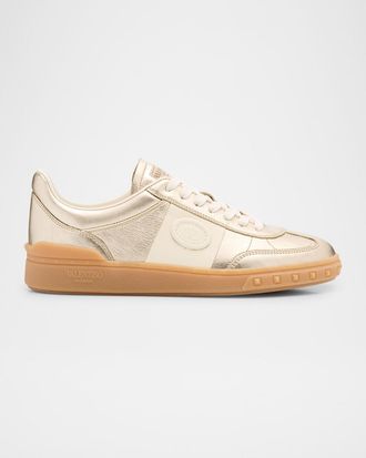 Valentino Garavani Upvillage Metallic Low-Top Sneakers