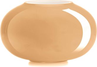 IVV pandora vase h-18 diam 30 cm t/f encased external cognac internal milk white