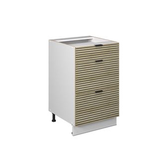 Vicco Mueble Bajo De Cocina Fame-line, Panel De Roble, 50 Cm Sin Encimera