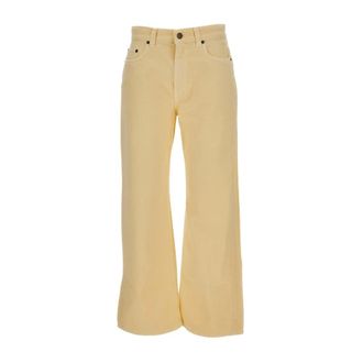Haikure Wide Trousers, female, Beige, Size: W26 Winny Twill Wide Trousers