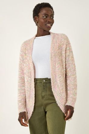 Roman Speckled Popcorn Knit Cardigan