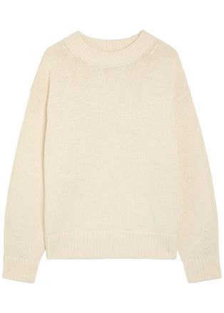 Reformation Cove Cotton-knit Jumper - Beige - S (UK8-10 / S)