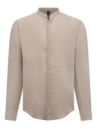 Boggi Milano Linnen overhemd - Beige