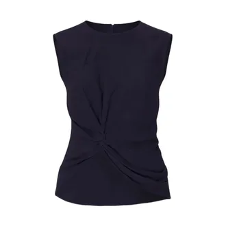 Liviana Conti Tops, Dames, Blauw, M, Mouwloze Top