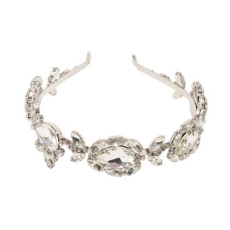 Self Portrait Multi Crystal Headband - female - Self Portrait - Accessories - Gray - ONE SIZE - Accessories