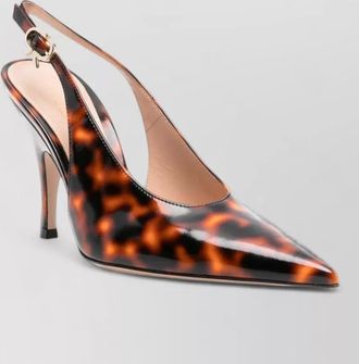 Gianvito Rossi leather slingback pumps
