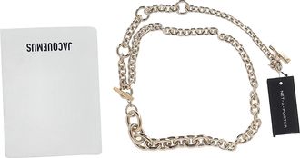 Jacquemus Womens Le Noli Belt in Gold Brass - One Size