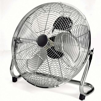Trade Shop Trade Shop - Ventilatore 3 Pale In Alluminio Oscillante Diametro 35 Cm 120w Stand In Metallo